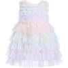 Ruffle Layered Tulle Dress, Purple - Dresses - 1 - thumbnail