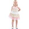 Tiered Warm Floral Dress Set, Yellow - Dresses - 2