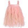 Sleeveless Ruffle Layered Dress, Pink - Dresses - 1 - thumbnail