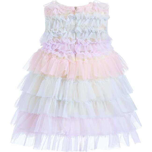 Ruffle Layered Tulle Dress, Purple - Dresses - 3