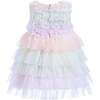 Ruffle Layered Tulle Dress, Purple - Dresses - 3