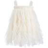 Sleeveless Ruffle Layered Dress, Ivory - Dresses - 3