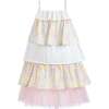 Tiered Warm Floral Dress Set, Yellow - Dresses - 4