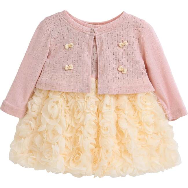 Rose Rabbit Cardigan Dress, Pink
