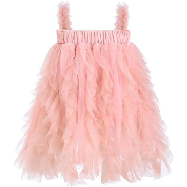 Sleeveless Ruffle Layered Dress, Pink - Dresses - 3