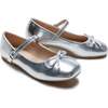 Julietta Bow Flats, Silver - Mary Janes - 1 - thumbnail