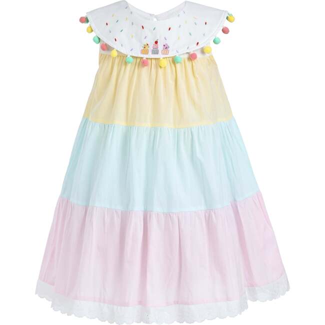 Layered Pom Dress, Multi