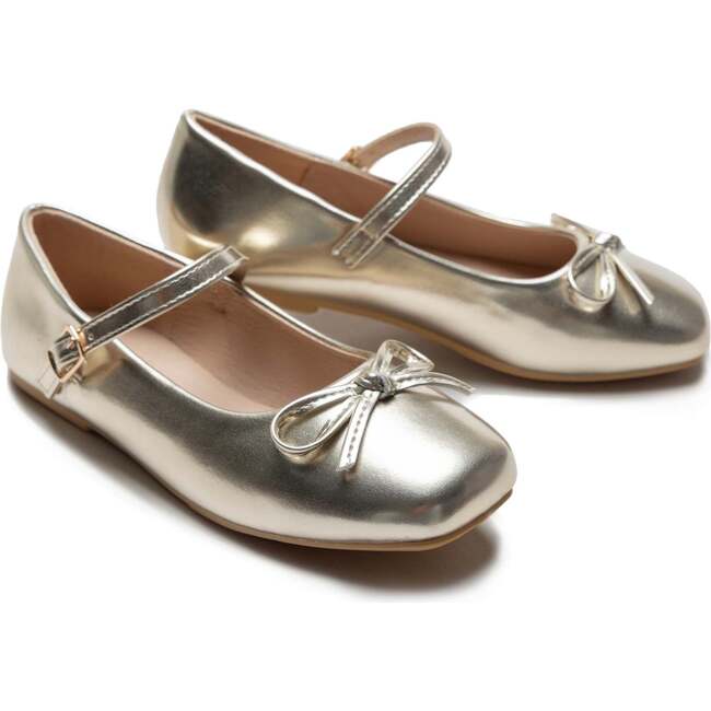 Julietta Bow Flats, Gold