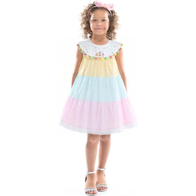 Layered Pom Dress, Multi - Dresses - 2