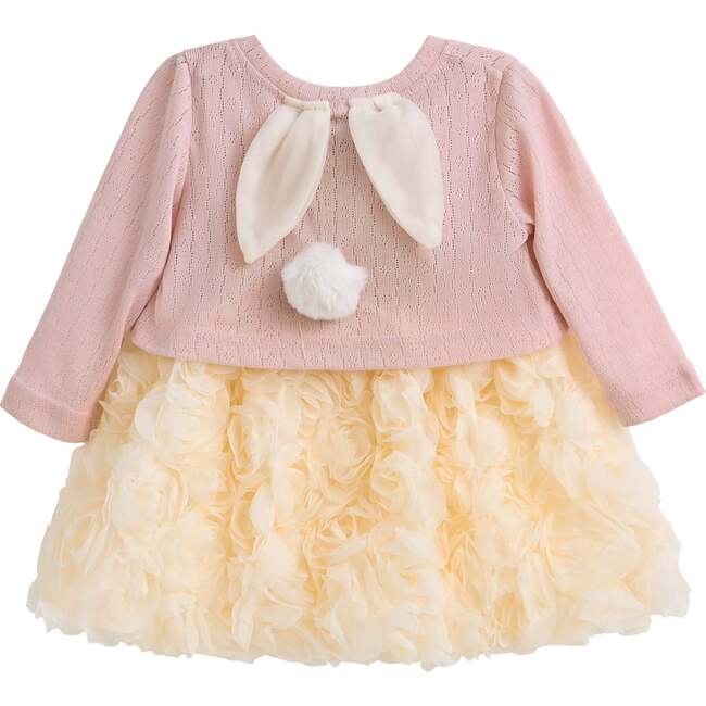 Rose Rabbit Cardigan Dress, Pink - Dresses - 3
