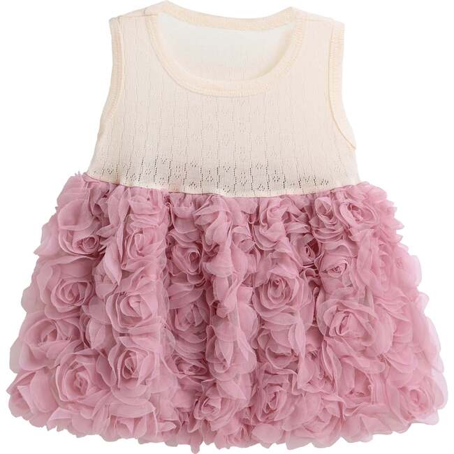 Rose Rabbit Cardigan Dress, Ivory - Dresses - 4