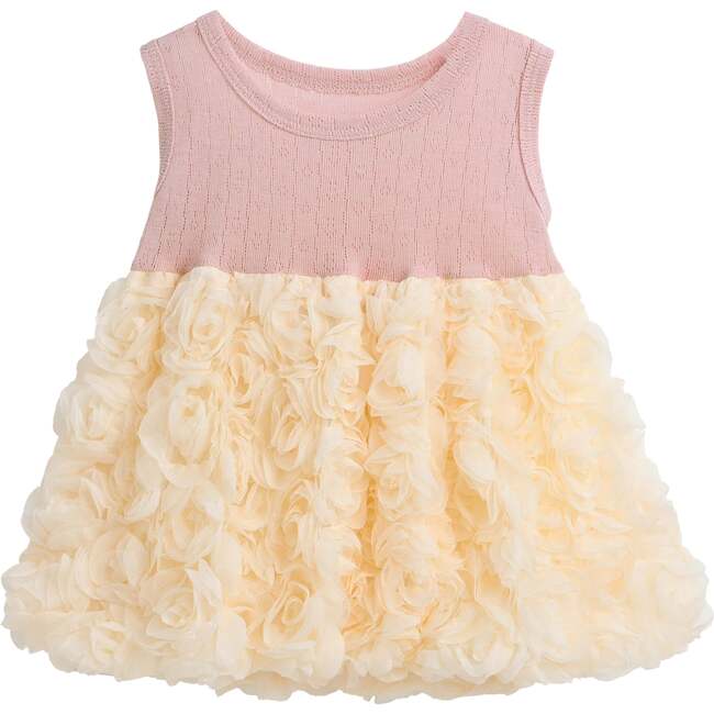 Rose Rabbit Cardigan Dress, Pink - Dresses - 4