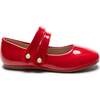 Dorothea Banded Patent Flats, Red - Mary Janes - 2