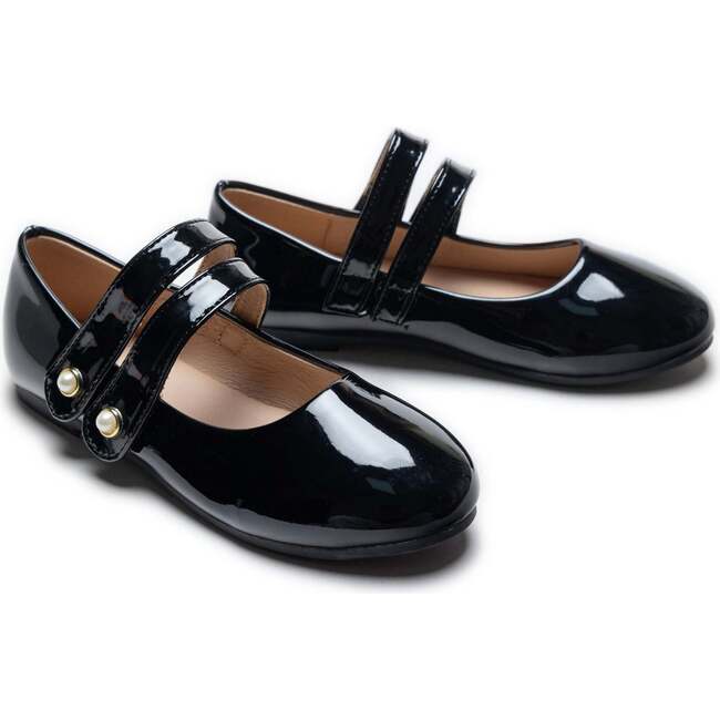 Dorothea Banded Patent Flats, Black - Mary Janes - 3