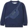 Denim Blue Sweatshirt - Sweaters - 1 - thumbnail