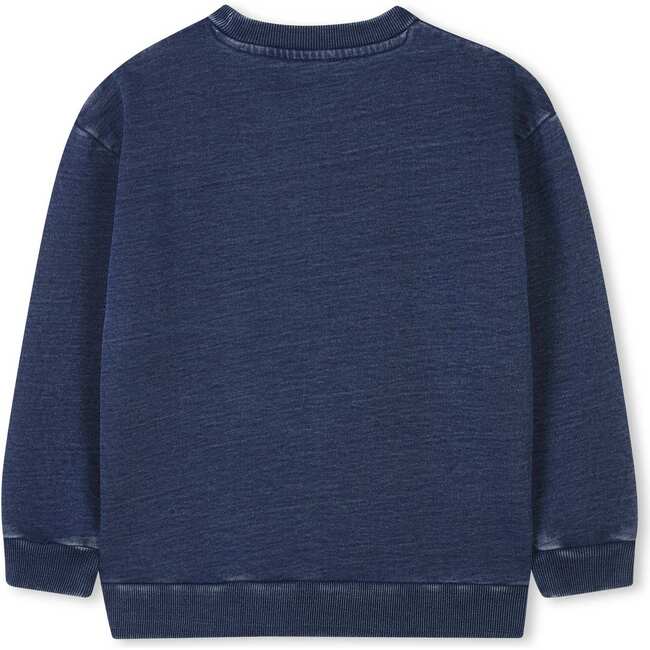Denim Blue Sweatshirt - Sweaters - 3