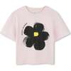 Daisy Print Pink T-Shirt - T-Shirts - 1 - thumbnail