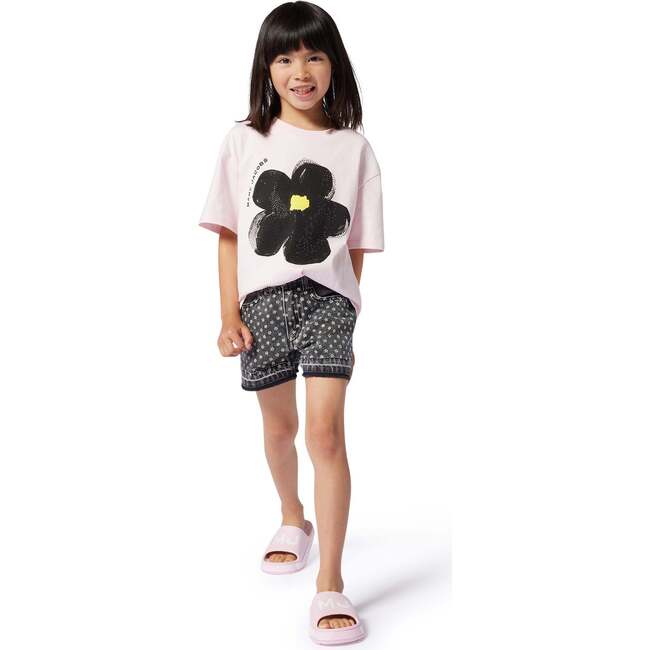 Daisy Print Pink T-Shirt - T-Shirts - 2