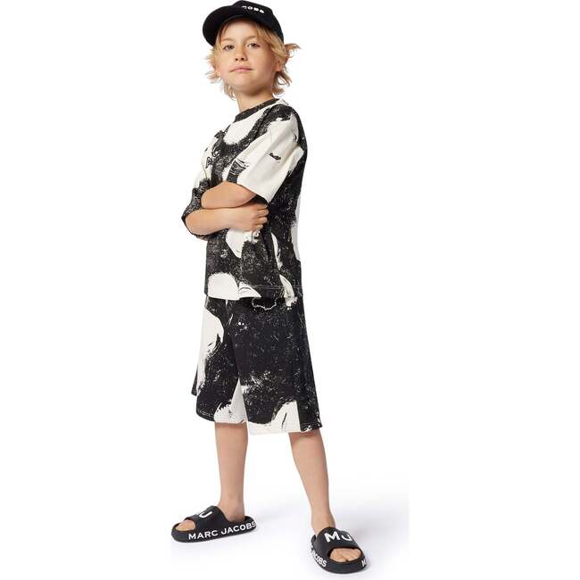 Ivory & Black Bermuda Shorts - Shorts - 3