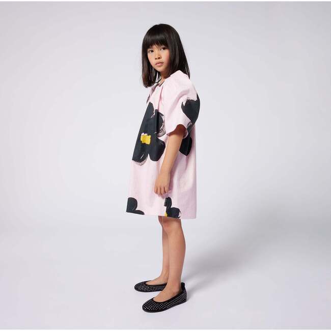 Daisy Print Pink Dress - Dresses - 2