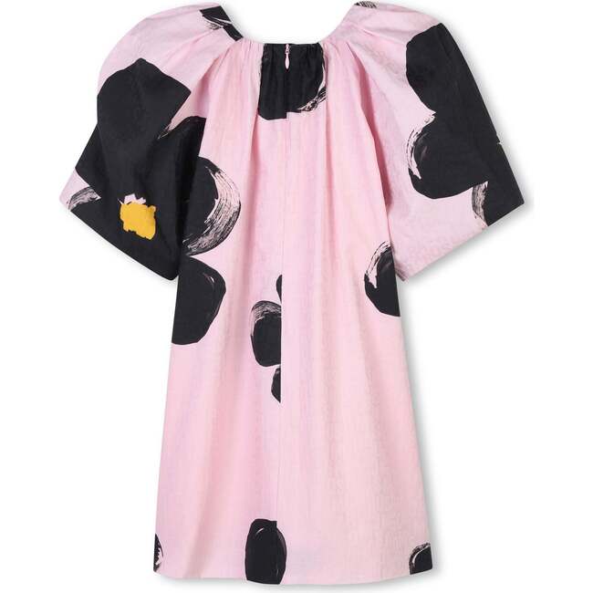 Daisy Print Pink Dress - Dresses - 3