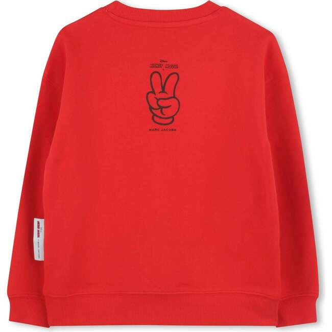 Bright Red Sweatshirt - Sweaters - 2