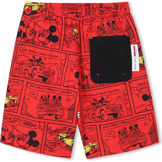 Bright Red Swim Trunks - Swim Trunks - 4