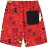 Bright Red Swim Trunks - Swim Trunks - 4