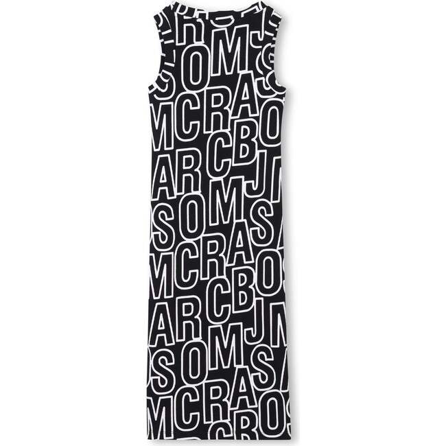 Black Sleeveless Logo Dress