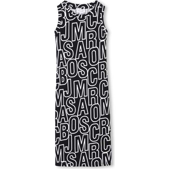 Black Sleeveless Logo Dress - Dresses - 3