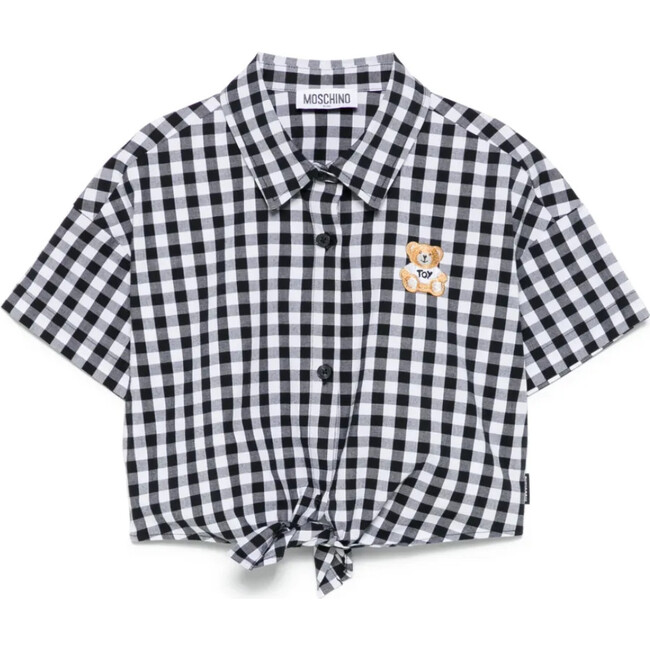 White & Black Check Shirt