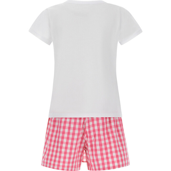 T-Shirt & Check Shorts Set - Mixed Apparel Set - 2