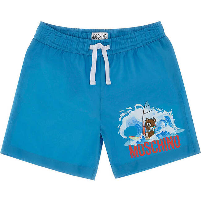 Ocean Blue Swim Trunks
