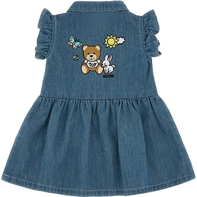 Denim Baby Shirt Dress - Dresses - 2