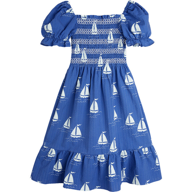Sailing Boats Woven Smock Dress - Dresses - 2