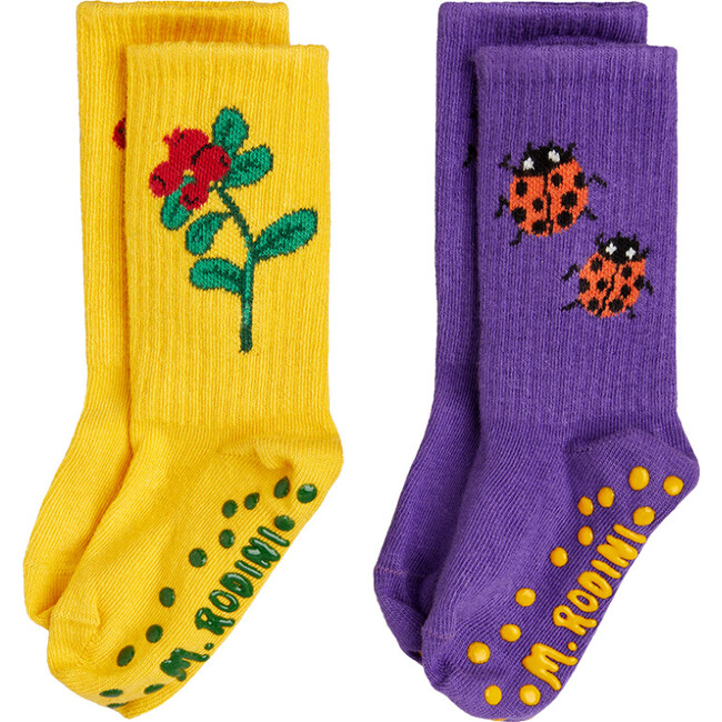 Lingonberries 2-Pack Anti-Slip Socks