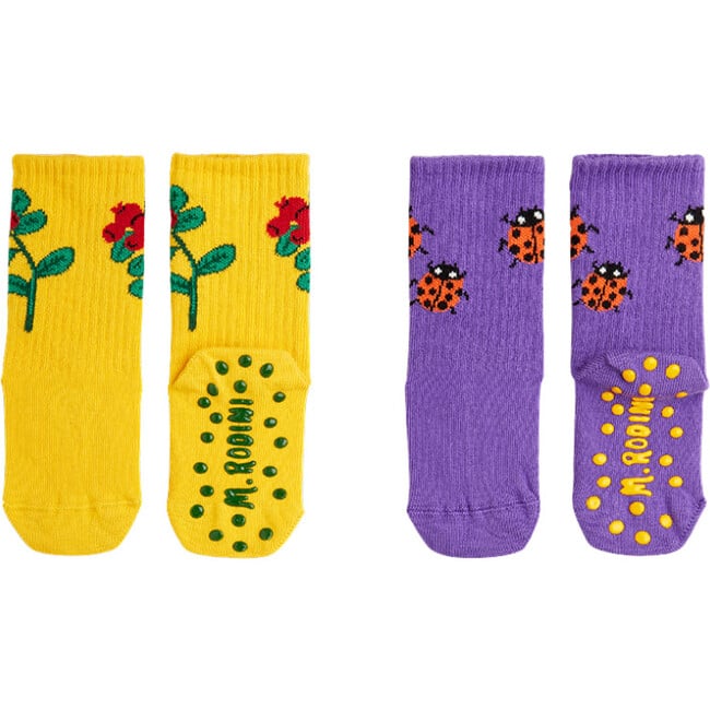 Lingonberries 2-Pack Anti-Slip Socks - Socks - 2