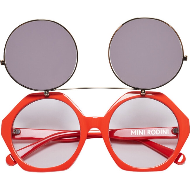 Flip Up Sunglasses Red - Sunglasses - 2