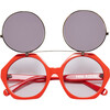 Flip Up Sunglasses Red - Sunglasses - 2