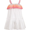 White Zigzag Ruffle Dress - Dresses - 2