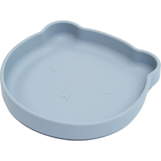 Silicone Bear Plate Blue