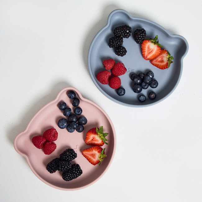 Silicone Bear Plate Blue - Tabletop - 2