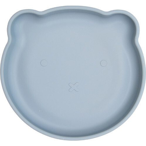 Silicone Bear Plate Blue - Tabletop - 3