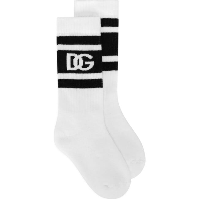 White/Black Socks