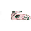 Rose Print Baby Ballerinas - Crib Shoes - 1 - thumbnail
