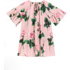 Rose Print Short Sleeves Dress - Dresses - 1 - thumbnail