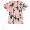 Rose Print Short Sleeves Dress - Dresses - 2
