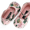 Rose Print Baby Ballerinas - Crib Shoes - 3