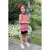 Stripe Knit Short Set With Emb Hearts, Stars, Flowers - Mixed Apparel Set - 2