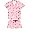 Women's Reindeer Pink Short PJ Set - Pajamas - 1 - thumbnail